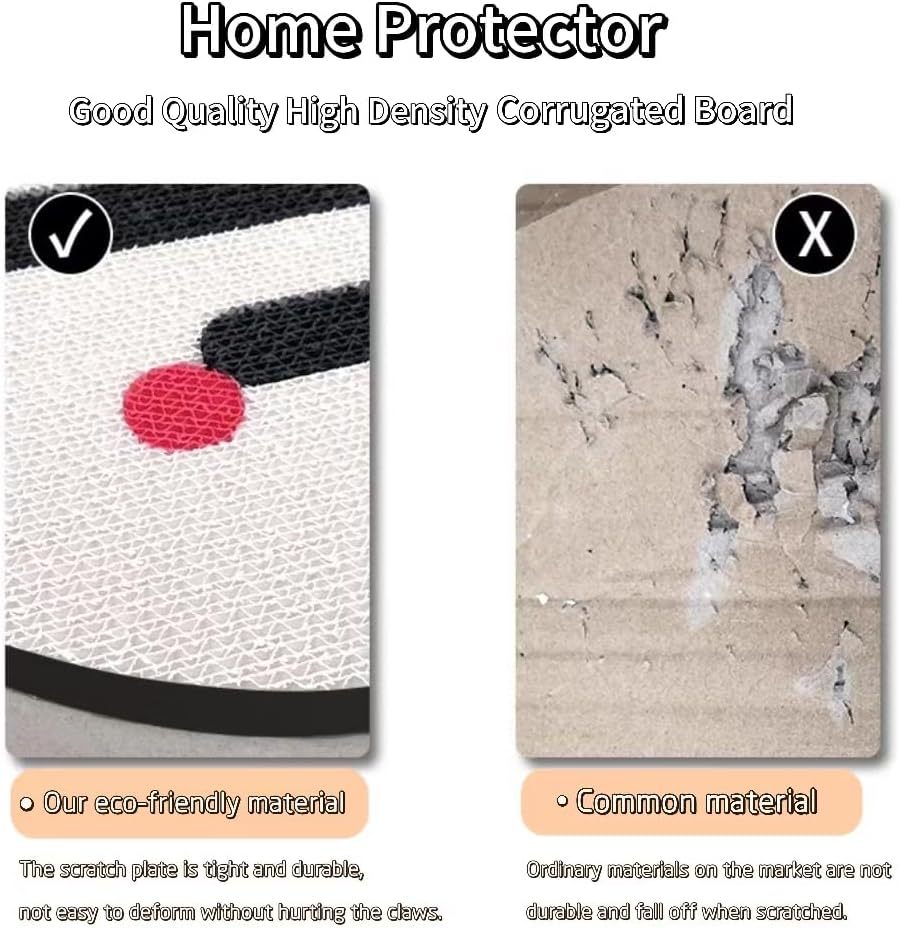 JMT-124426 Wall-Mounted Cat Scratching Pad with Catnip - Durable Corrugated Cardboard for Indoor Cats