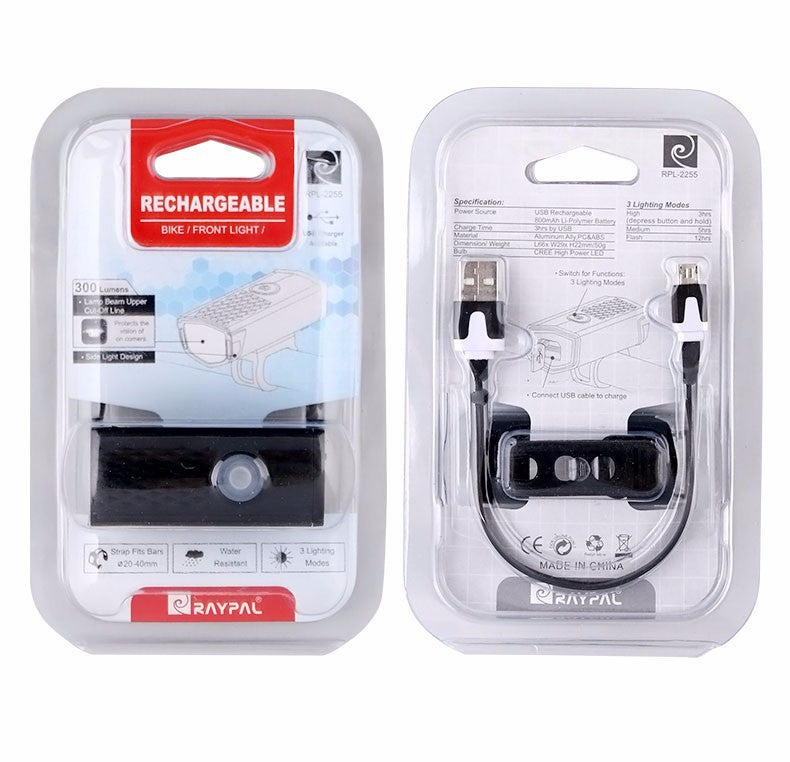 JMT-124618 USB Rechargeable Night Riding Bicycle Lights