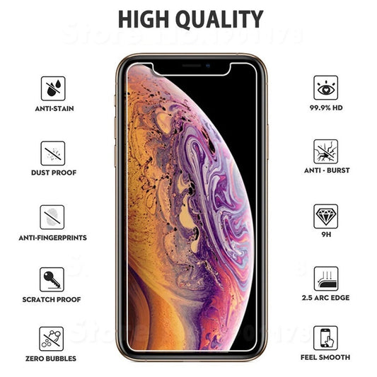 JMT-124746 Tempered Glass Screen Protector for iPhone 12 & 12 Pro - Anti-Drop, Scratch-Resistant, 2.5D Transparent Film