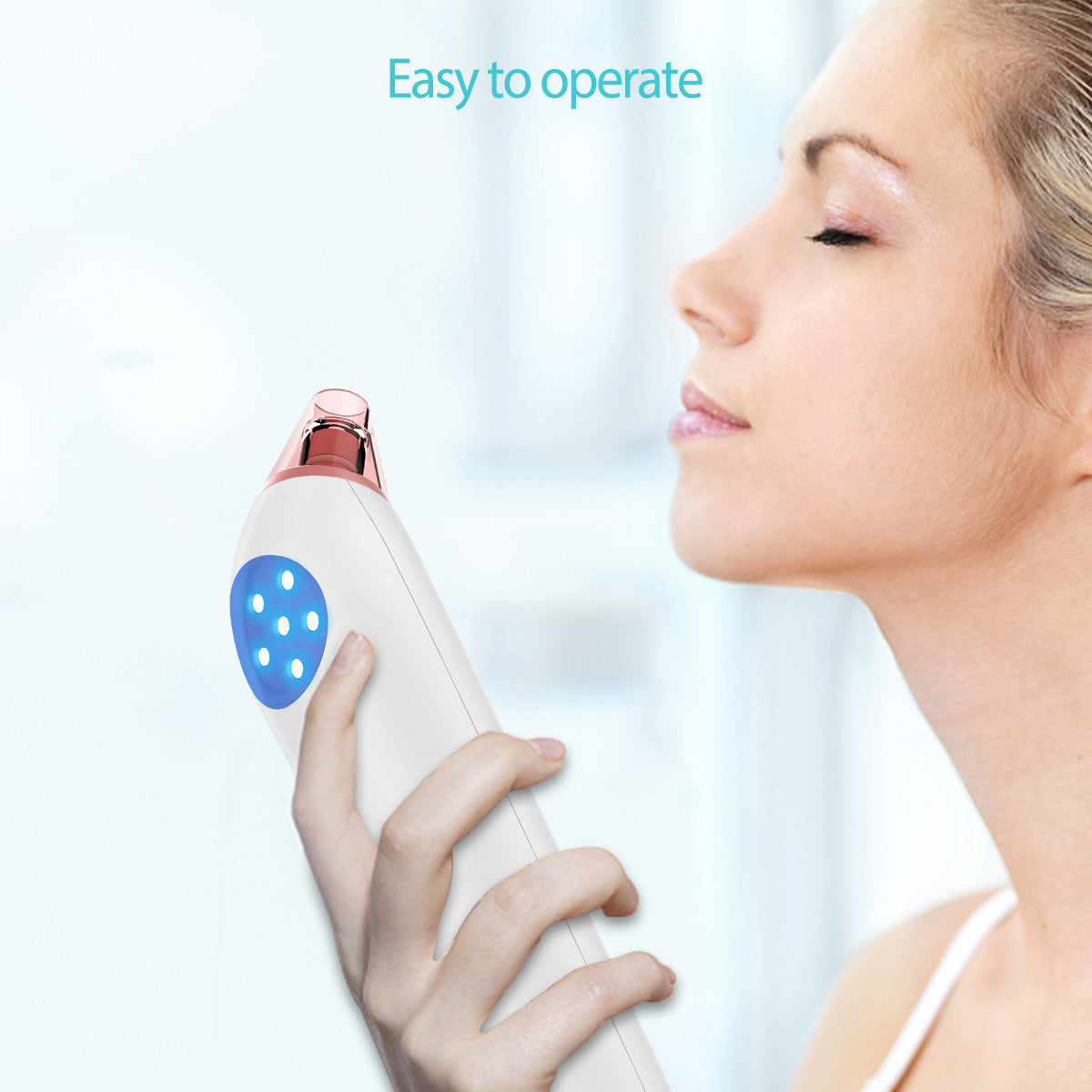 JMT-124810 Electric Micro-Crystal Blackhead Suction Device with Adjustable Suction Levels and Probes for Pore Cleaning