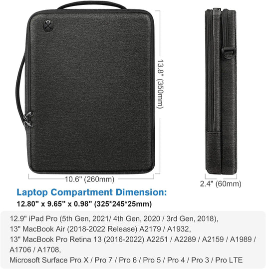 JMT-125386 Waterproof Crossbody Messenger Bag for Laptop and Notebook - Fits 13-14 Inch MacBook