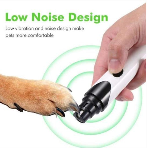 JMT-125642 Electric Pet Nail Grinder with Low Noise and Vibration for Dogs, Cats, and Small Animals