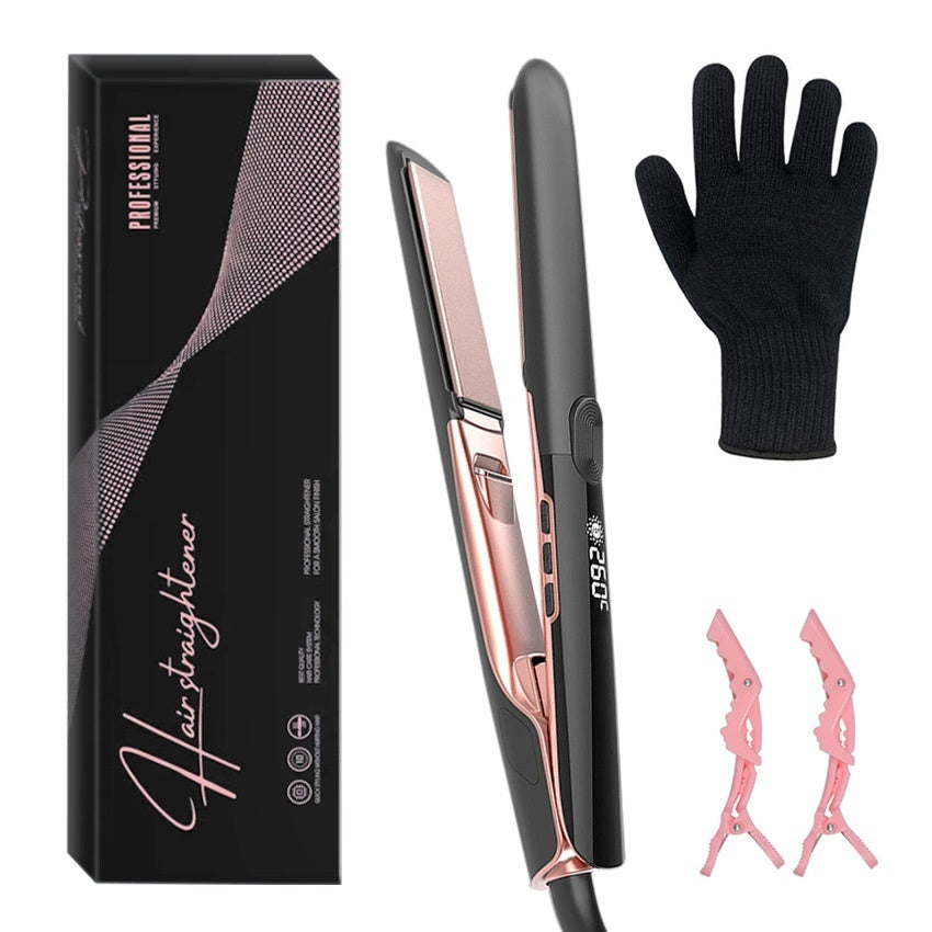 JMT-125706 Anion Hair Straightener and Curler with Real-Time Temperature Display