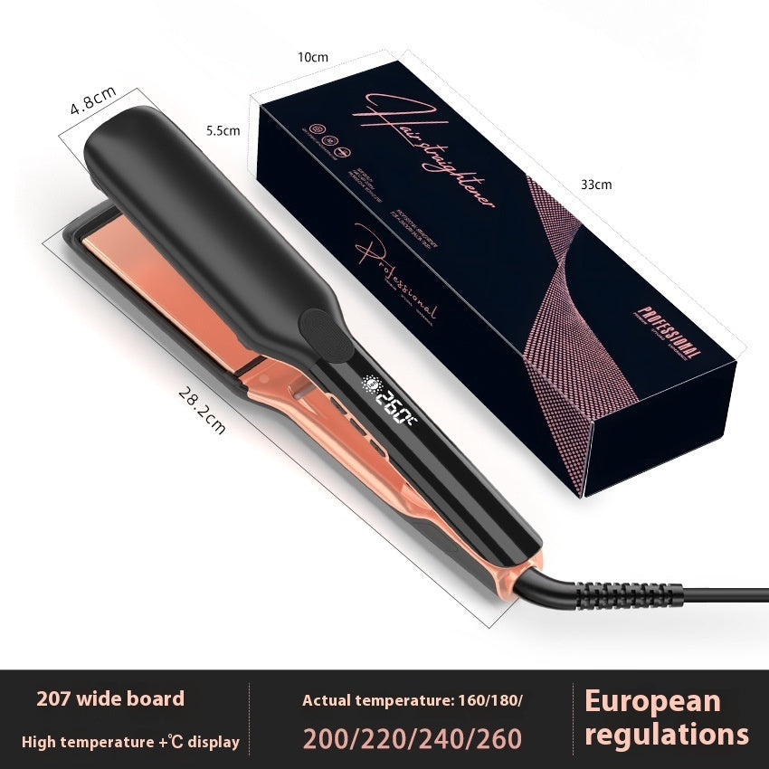 JMT-125706 Anion Hair Straightener and Curler with Real-Time Temperature Display