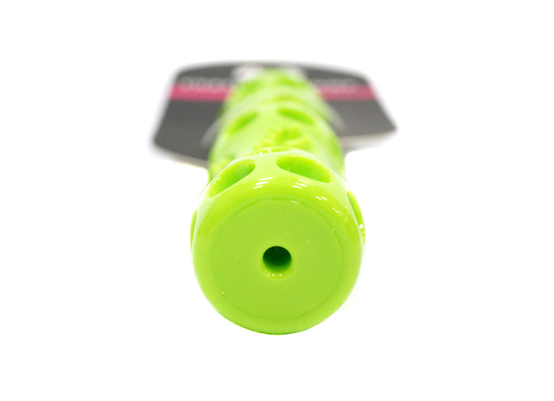 JMT-125706 Durable Dog Vocal Stick for Fetch and Dental Care – Soft & Hard Plastic, Squeaky Play Toy, Two Sizes Available