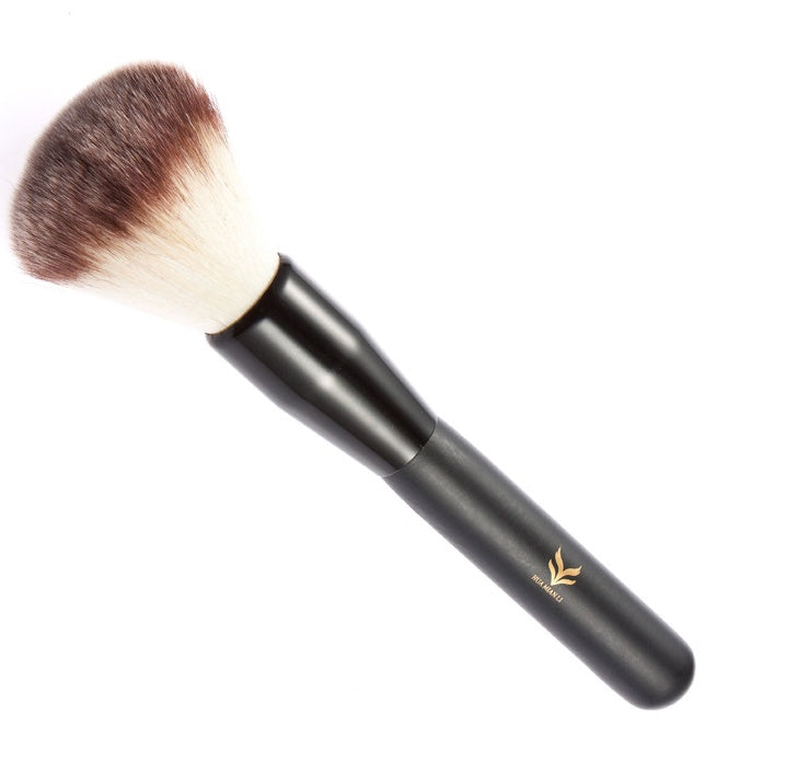 JMT-125834 Flower Face Makeup Brush with Wooden Handle and Rayon Nylon Hair for Blush and Eyeshadow Touchups
