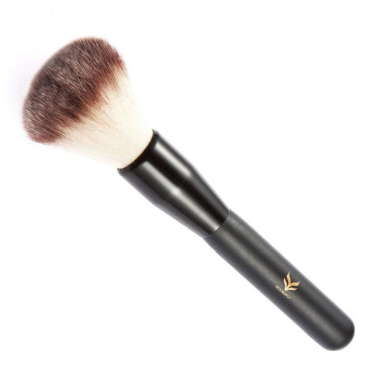 JMT-125834 Flower Face Makeup Brush with Wooden Handle and Rayon Nylon Hair for Blush and Eyeshadow Touchups