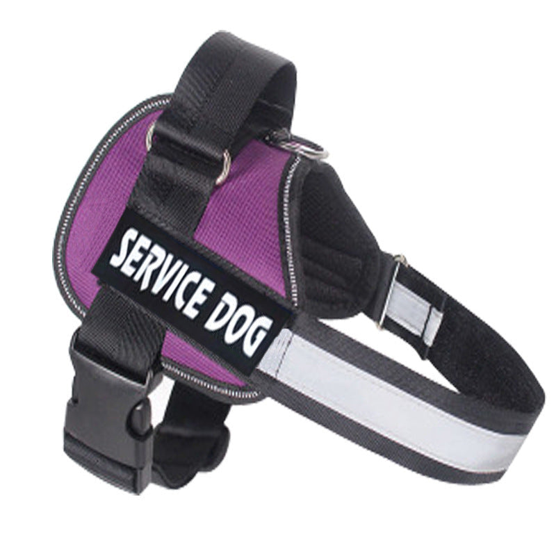 JMT-125898 Small to Medium Dog Breast Sling Harness - Adjustable Cloth Pet Chest Strap in Multiple Colors