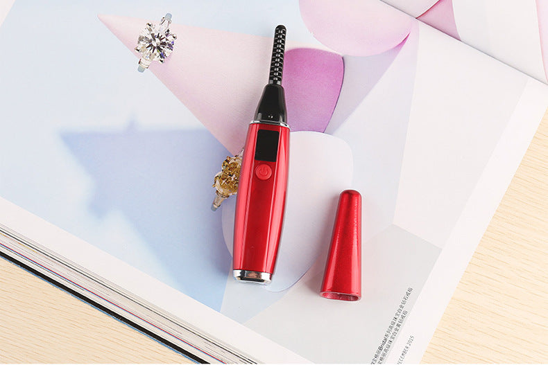 JMT-125962 Portable Electric Eyelash Curler - Compact Design, Rapid Heating, Rechargeable Battery