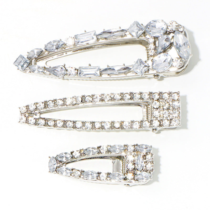 JMT-126090 European and American Retro Pearl Hairpin for Women - Alloy Geometric Design, Individually Packaged