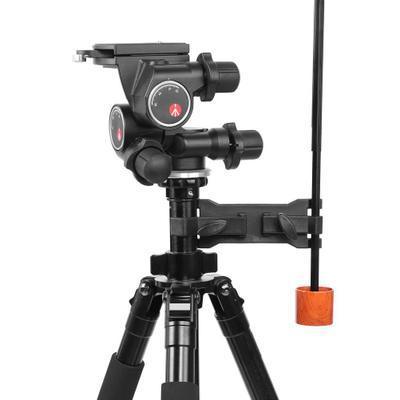 JMT-126090 Universal Tripod Umbrella Clip for Camera - Black ABS, Supports Up to 2kg