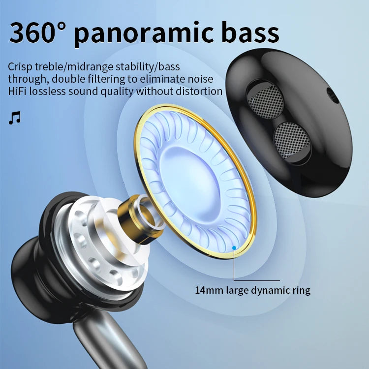 JMT-126218 Universal Wired Earbuds with Microphone and Enhanced Bass for Android Devices