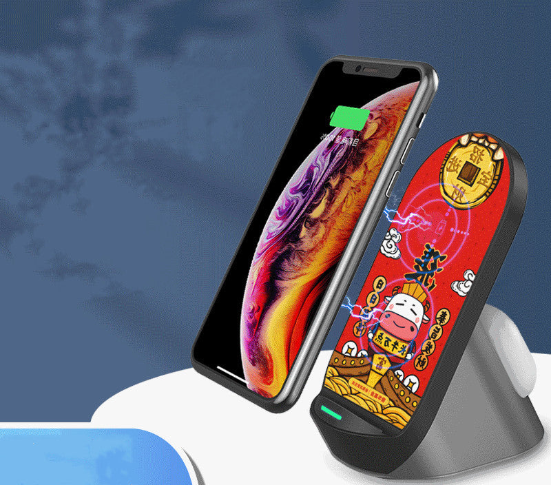 JMT-126410 Dual Vertical Wireless Charger for Mobile Phones and Headsets - Fast Charging Station