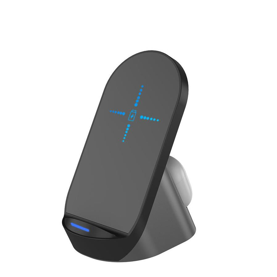 JMT-126410 Dual Vertical Wireless Charger for Mobile Phones and Headsets - Fast Charging Station