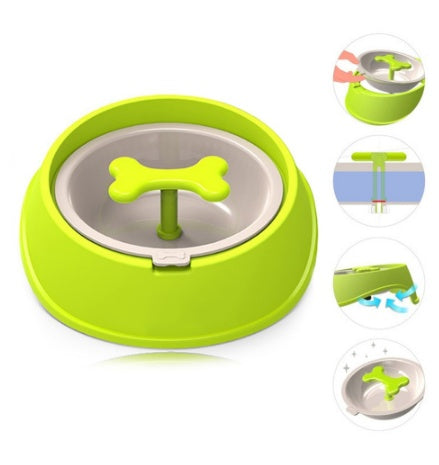 JMT-126730 Slow Feeder Bowl for Small Dogs - Anti-Choke Design to Extend Eating Time and Stimulate Interest