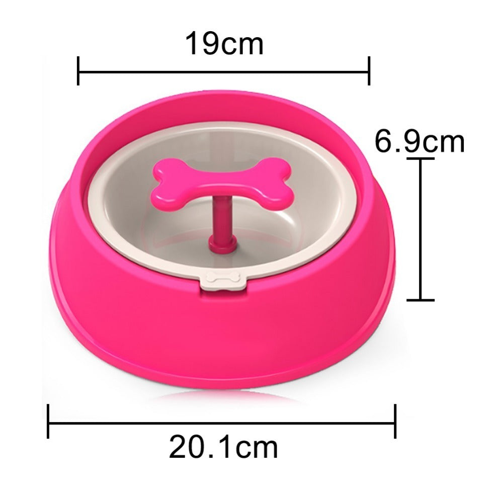 JMT-126730 Slow Feeder Bowl for Small Dogs - Anti-Choke Design to Extend Eating Time and Stimulate Interest