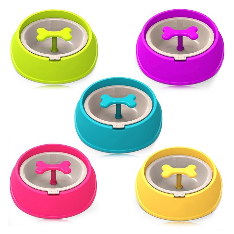 JMT-126730 Slow Feeder Bowl for Small Dogs - Anti-Choke Design to Extend Eating Time and Stimulate Interest