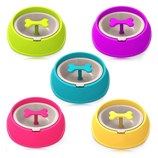 JMT-126730 Slow Feeder Bowl for Small Dogs - Anti-Choke Design to Extend Eating Time and Stimulate Interest