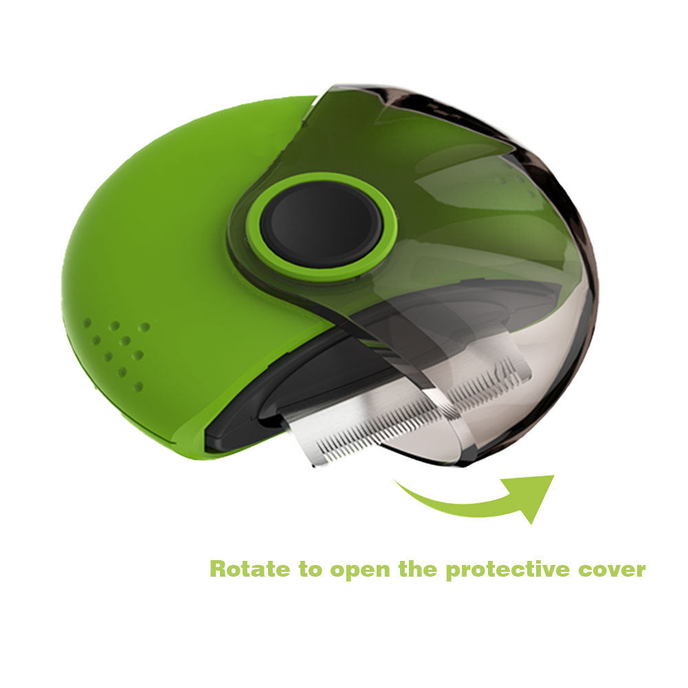 JMT-126794 3-in-1 Rotating Pet Comb Brush in Orange and Green - ABS, PC, Stainless Steel, Compact Size