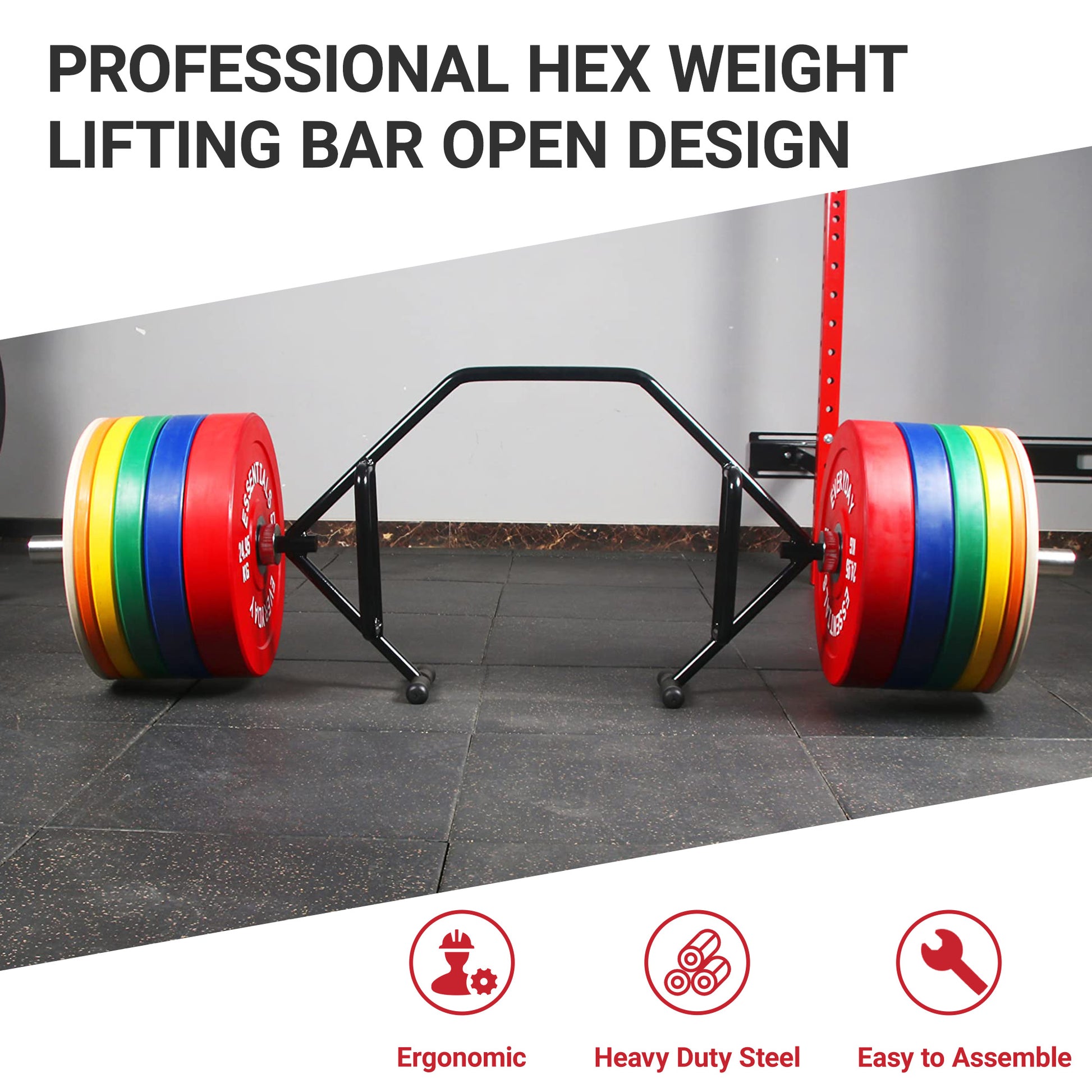 JMT-126794 Olympic 2-Inch Hex Weightlifting Sleeve with Long Sleeve and Swivel Sleeve, 500 lb Capacity