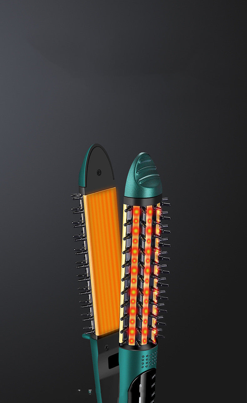 JMT-126858 Dual-Use Anti-Scalding Hair Styler with Adjustable Temperature Settings