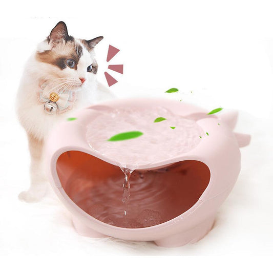 JMT-127882 Automatic Circulating Pet Water Fountain for Cats - Plastic Design in Blue and Pink