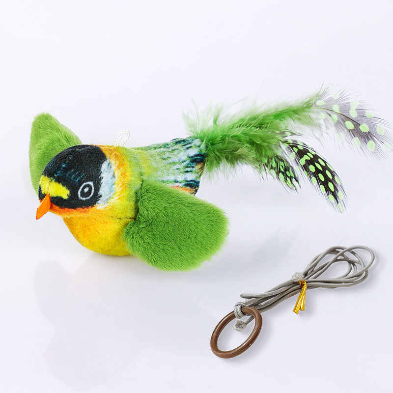 JMT-128010 Interactive Flapping Bird Cat Toy with Chirping Sound and Realistic Movement
