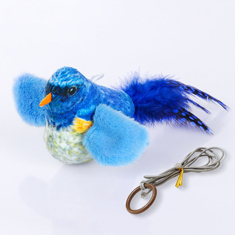 JMT-128010 Interactive Flapping Bird Cat Toy with Chirping Sound and Realistic Movement