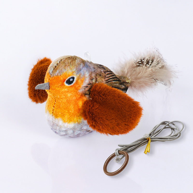 JMT-128010 Interactive Flapping Bird Cat Toy with Chirping Sound and Realistic Movement