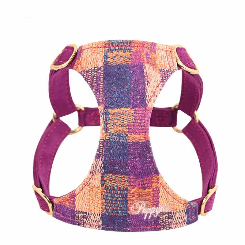 JMT-128202 Dog Walking Harness with Rope Leash - Available in Dark Night Blue, Spring Pink, and Sunset Purple