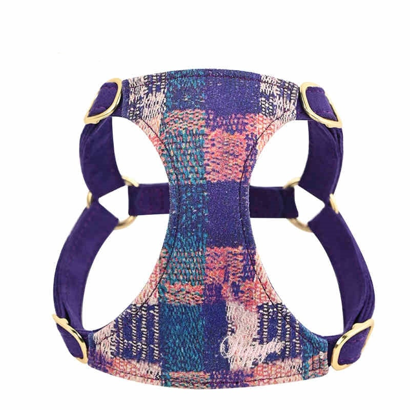 JMT-128202 Dog Walking Harness with Rope Leash - Available in Dark Night Blue, Spring Pink, and Sunset Purple