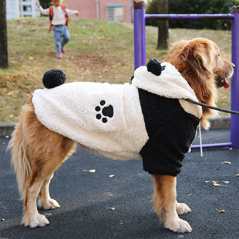 JMT-128778 Thickened Autumn and Winter Clothing for Medium to Large Dogs in Cute Tiger and Panda Styles