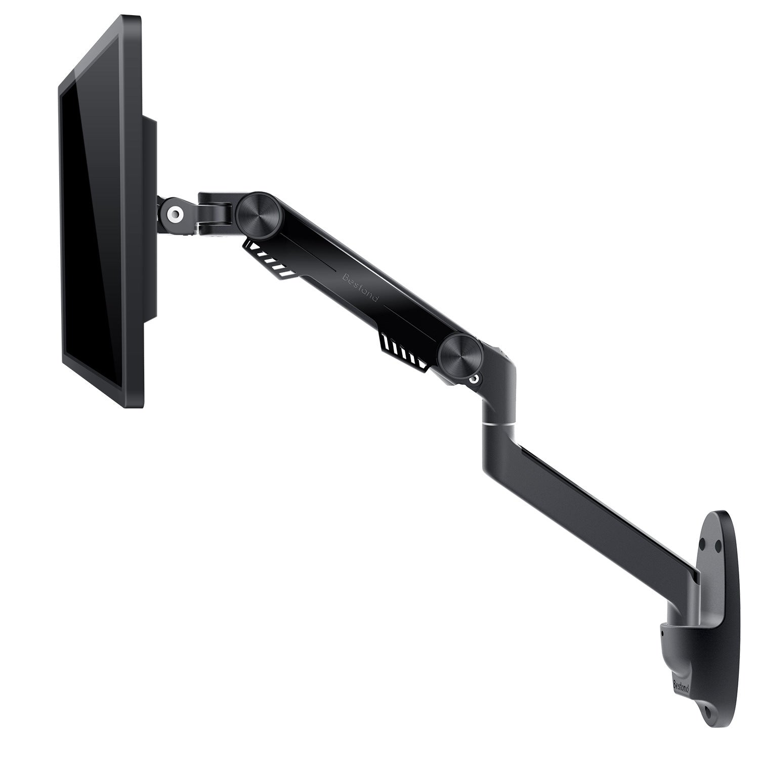 JMT-128970 Aluminum Alloy Single-Arm Monitor Wall Mount Bracket - 2.8KG, 40.5x34.5x12.7CM