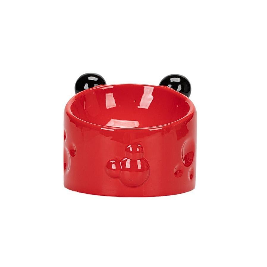 JMT-129034 Elevated Ceramic Pet Bowl Set with Neck Protection for Cats and Dogs, Anti-Spill Design