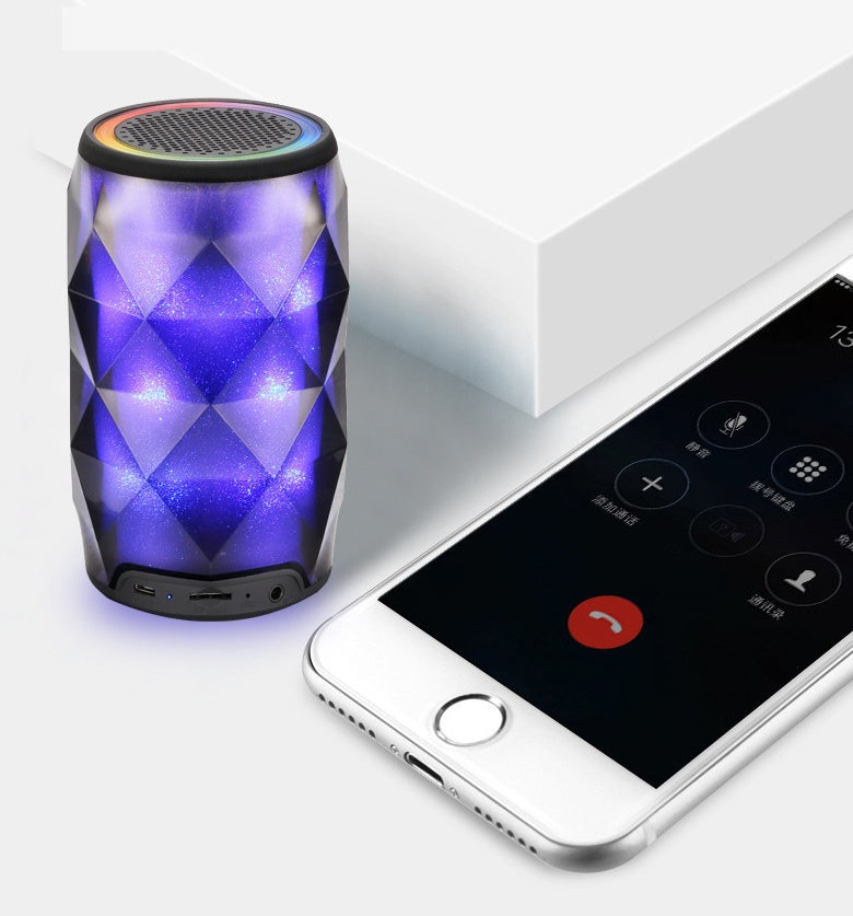 JMT-130186 Crystal Coke Can Shaped Bluetooth Speaker Lantern with Touch Control and Starry Sky Lighting Effect