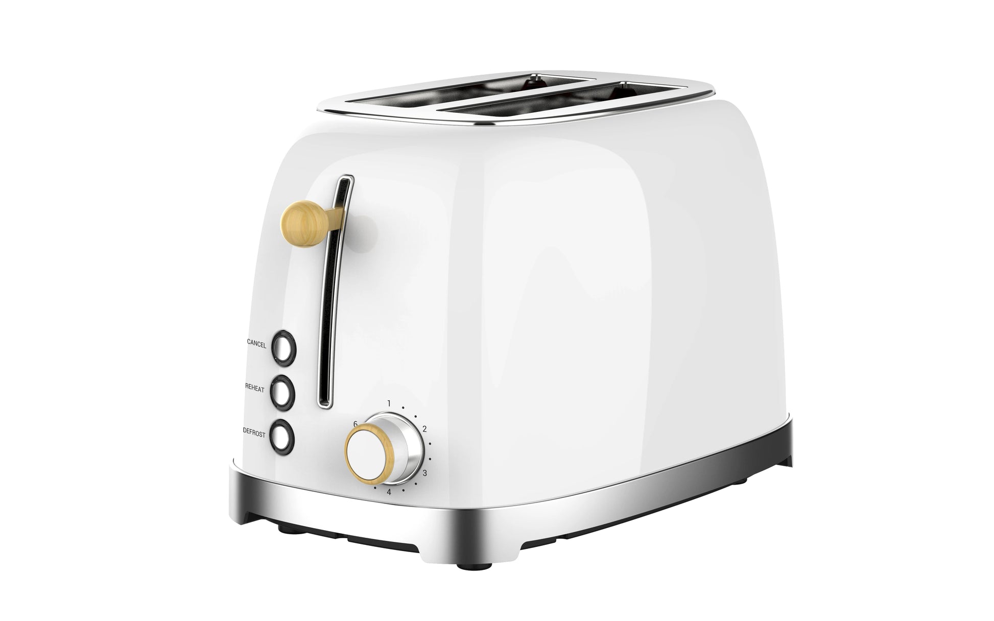 JMT-130826 Stainless Steel Toaster with Custom Logo and Cover, 1-6 Browning Levels for Kitchen Use