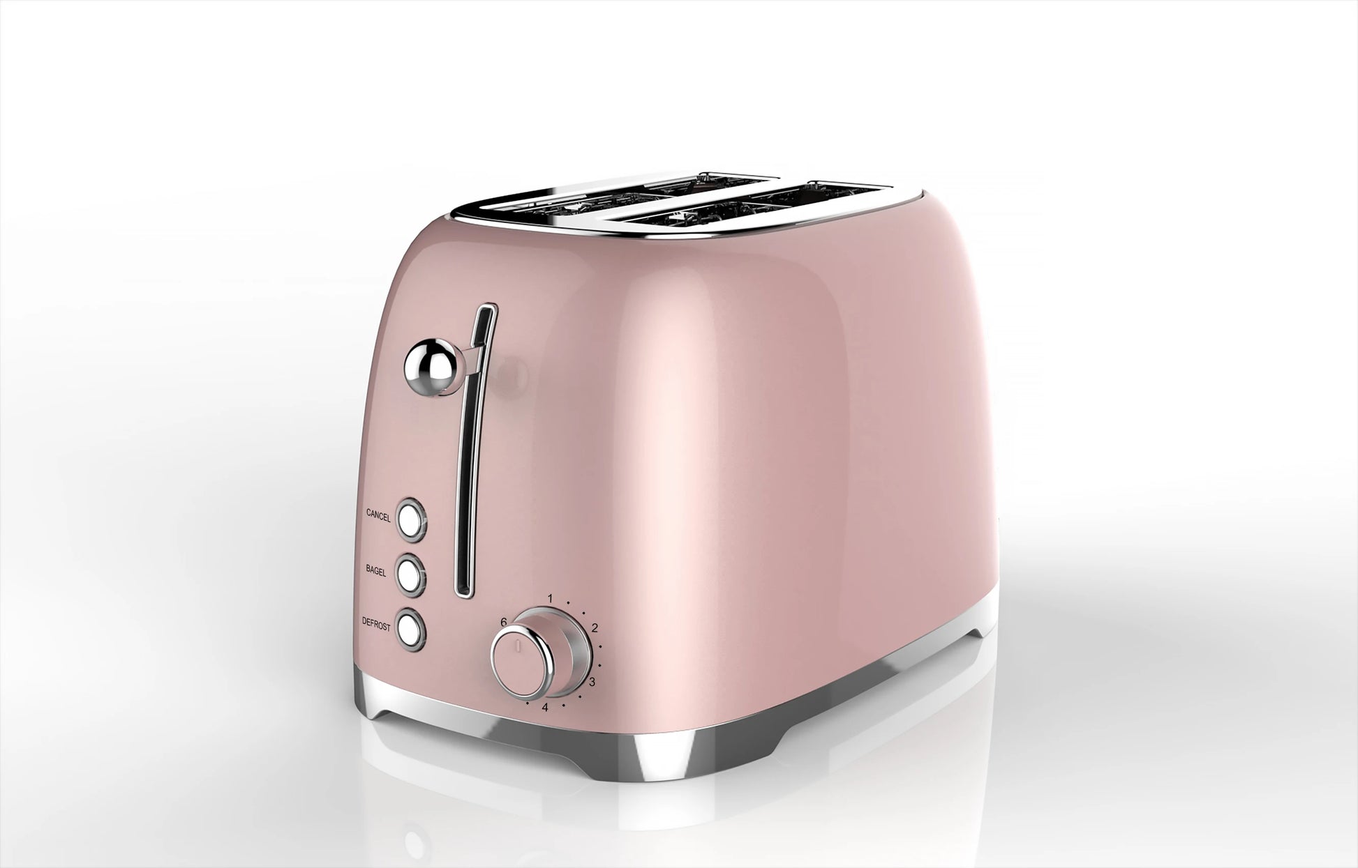 JMT-130826 Stainless Steel Toaster with Custom Logo and Cover, 1-6 Browning Levels for Kitchen Use