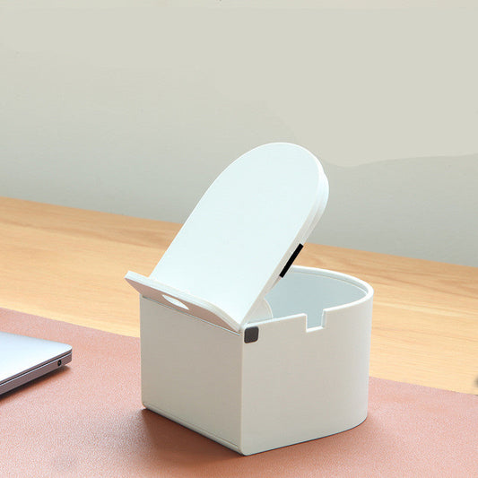 JMT-131018 Multifunctional Lazy Desktop Mobile Phone Holder in Cool Gray and Pumpkin Red