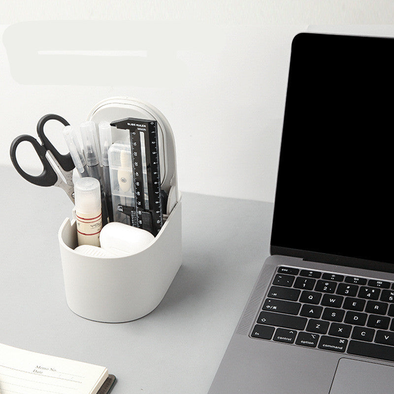 JMT-131018 Multifunctional Lazy Desktop Mobile Phone Holder in Cool Gray and Pumpkin Red