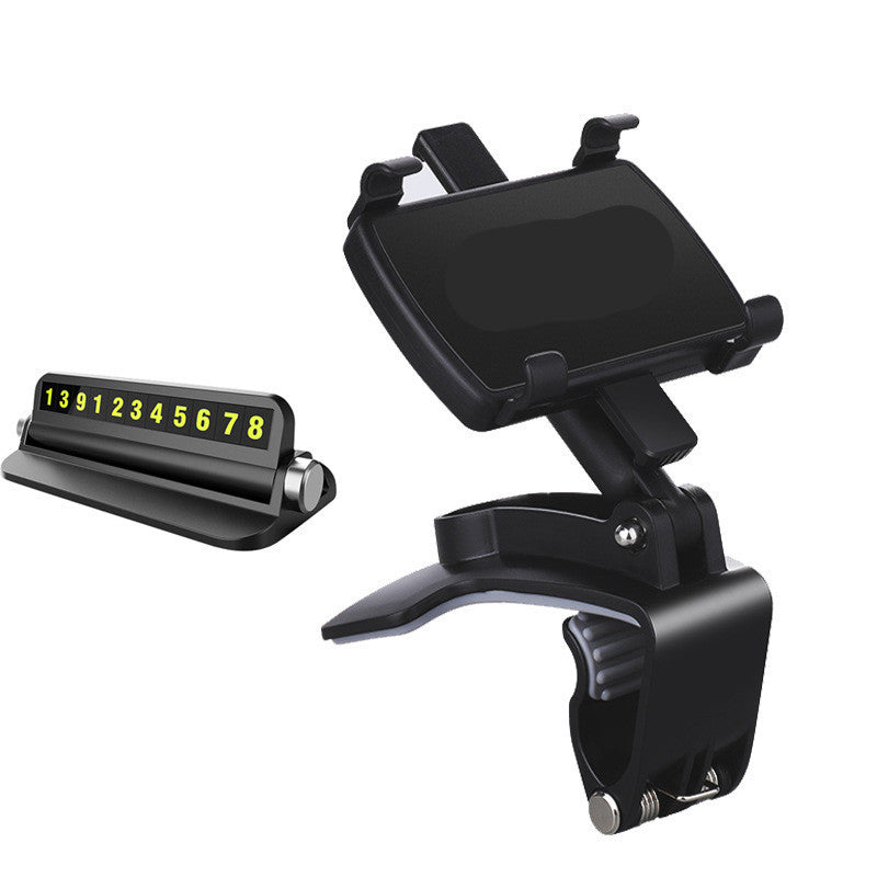 JMT-131338 360-Degree Rotatable Car Phone Holder with Dashboard Mount and Parking Number Plate