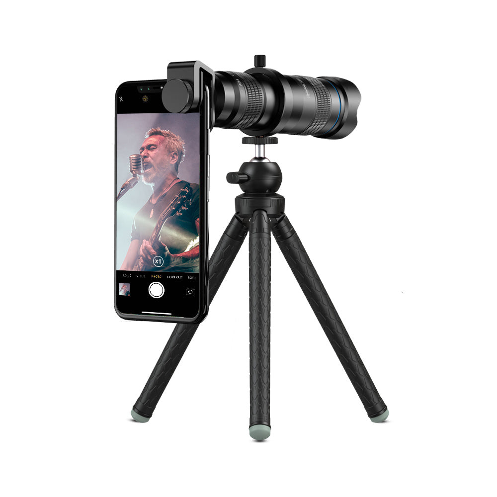 JMT-132170 Adjustable Tripod for iPhone with 7 Sections, High Elastic Rubber, 110CM Max Height, Anti-Skid Design