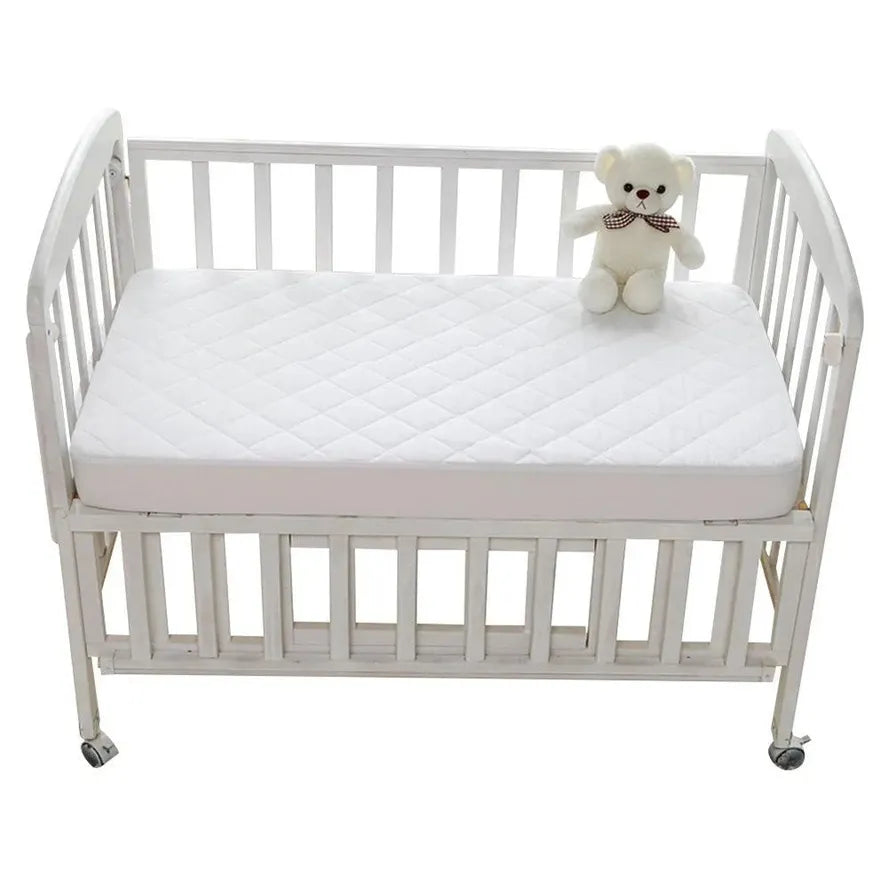 JMT-132234 Waterproof Bamboo Terry Quilted Crib Mattress Protector with Zipper Closure