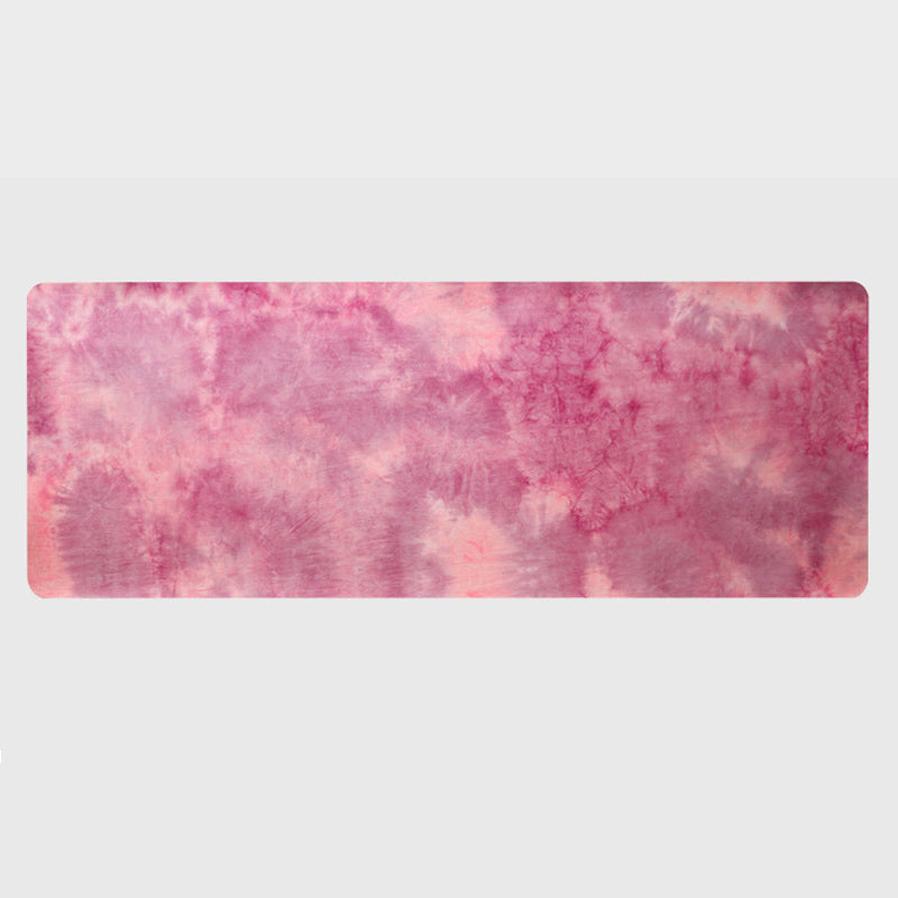 JMT-132362 Tie-Dyed Natural Rubber Suede Yoga Mat with Sublimation Transfer Design