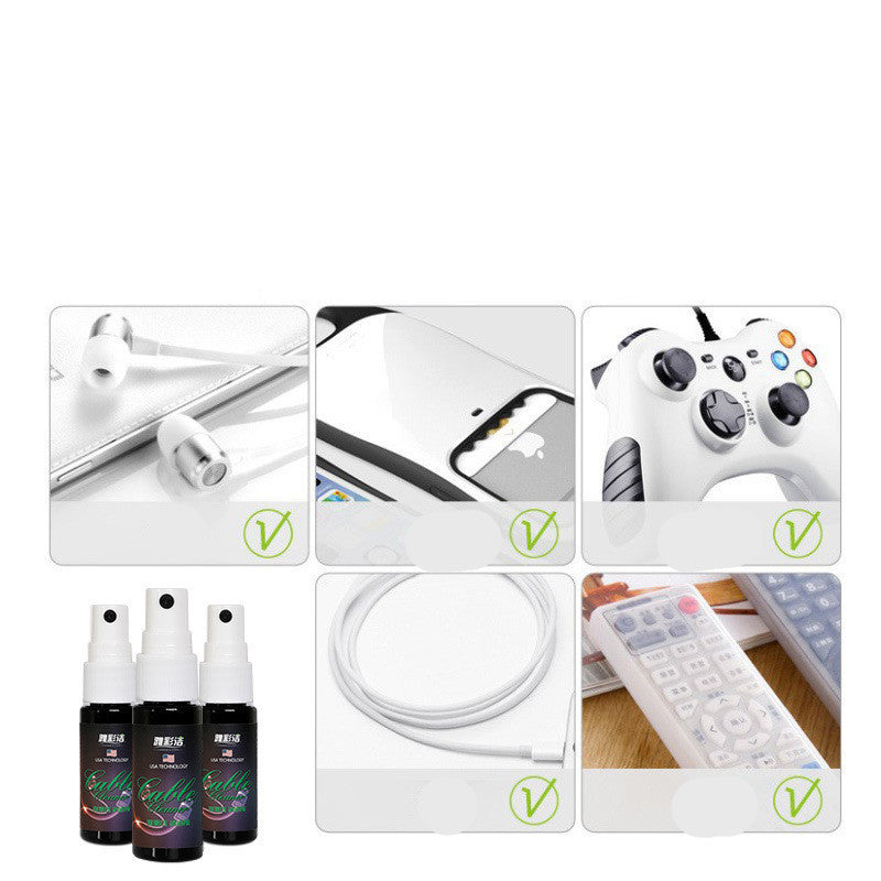 JMT-132490 Digital Product Data Line Cleaner - 20ml, Non-Corrosive Cleaning Solution for Cables and Screens