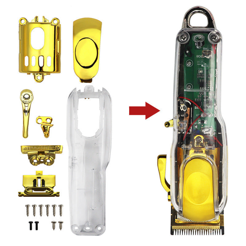 JMT-132554 Transparent Hair Clipper Shell Accessories Set in Various Colors