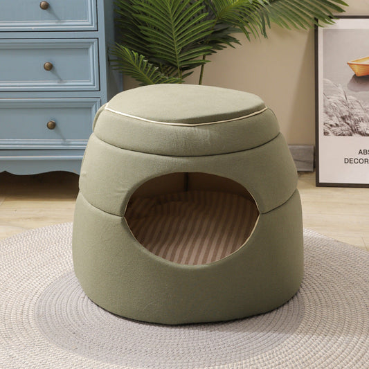 JMT-132618 Multi-Functional Dog and Cat Kennel for All Seasons - Tree Hole Design, Warm and Cozy, Size 45x33x37 cm
