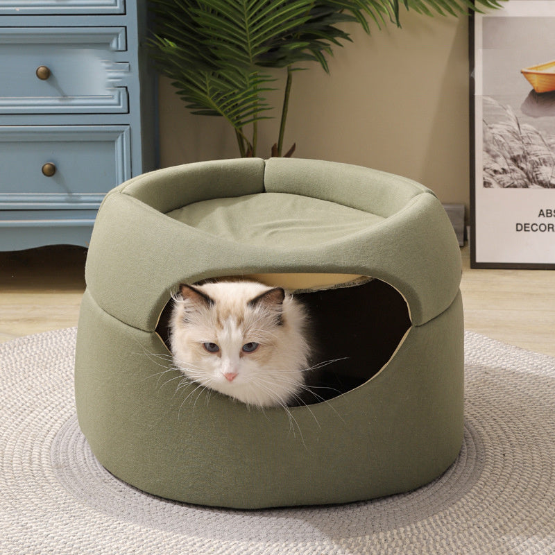 JMT-132618 Multi-Functional Dog and Cat Kennel for All Seasons - Tree Hole Design, Warm and Cozy, Size 45x33x37 cm