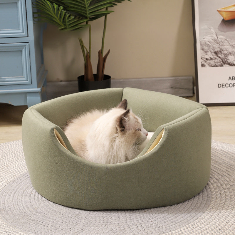JMT-132618 Multi-Functional Dog and Cat Kennel for All Seasons - Tree Hole Design, Warm and Cozy, Size 45x33x37 cm