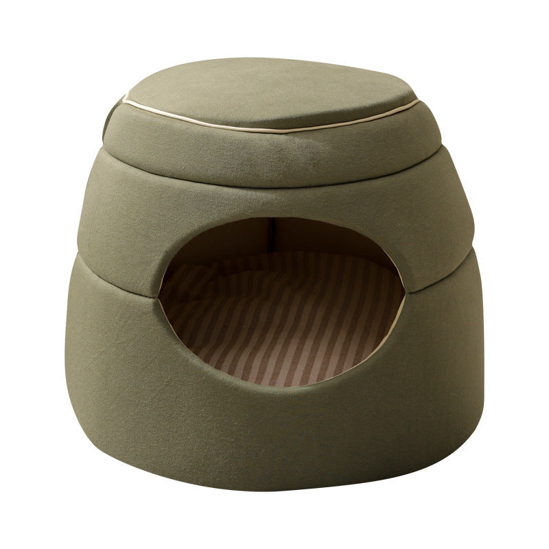 JMT-132618 Multi-Functional Dog and Cat Kennel for All Seasons - Tree Hole Design, Warm and Cozy, Size 45x33x37 cm