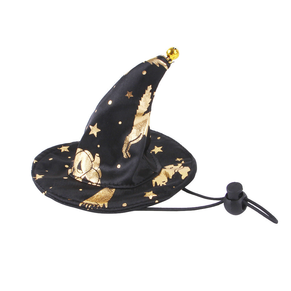 JMT-132938 Halloween Wizard Cloak and Hat Set for Pets - Suitable for Dogs and Cats, Various Sizes Available